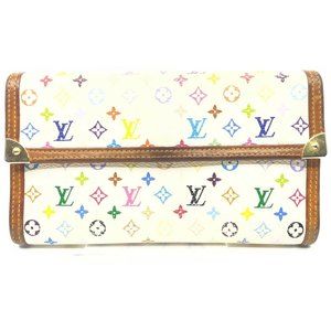 Multicolor Monogram Murakami Checkbook Wallet